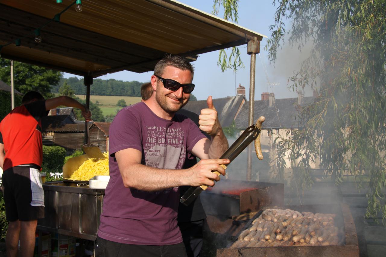 Barbecue avec les pompiers